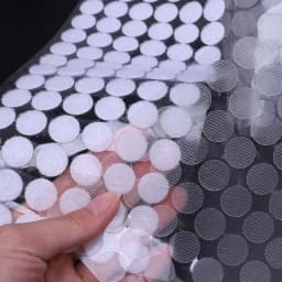 1000pair 10/15/20mm Transparent Self Adhesive Fastener Tape Dots Strong Glue Magic Sticker Disc Round Coins Hook and Loop Tape