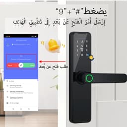 Tuya WiFi Smart Door Lock Biometric Fingerprint App Remote Unlocking Keyless Lock Electronic Door Lock