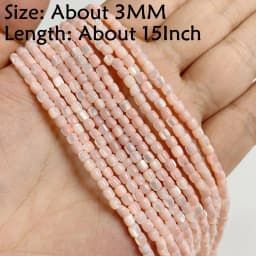 Natural Stone Shell Beads Charm Pink Loosely Spacer Beaded Dyed Mother of Pearl Shell Bead for DIY Bracelets Earrings Necklaces