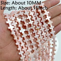 Natural Stone Shell Beads Charm Pink Loosely Spacer Beaded Dyed Mother of Pearl Shell Bead for DIY Bracelets Earrings Necklaces