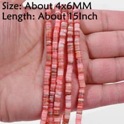 Natural Stone Shell Beads Charm Pink Loosely Spacer Beaded Dyed Mother of Pearl Shell Bead for DIY Bracelets Earrings Necklaces