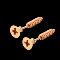 2pc Unisex Women Men Earrings Stainless Steel Piercing Nail Screw Stud Earrings Punk Rock Helix Ear Piercings Spiral Jewelry