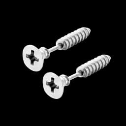 2pc Unisex Women Men Earrings Stainless Steel Piercing Nail Screw Stud Earrings Punk Rock Helix Ear Piercings Spiral Jewelry