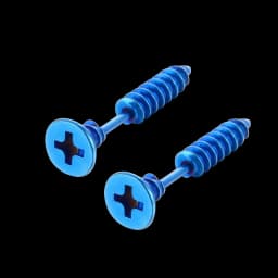 2pc Unisex Women Men Earrings Stainless Steel Piercing Nail Screw Stud Earrings Punk Rock Helix Ear Piercings Spiral Jewelry