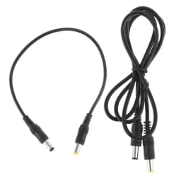 Universal DC Power Plug 5.5 x 2.1mm Male To 5.5 x 2.5mm Male Adapter Extension Power Supply Cable For LED CCTV Camera Laptop