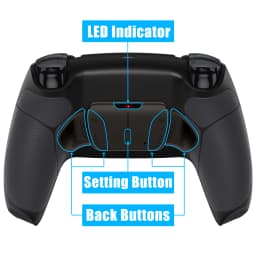 eXtremeRate Programmable Real Metal Buttons (RMB) Version RISE4 Remap Kit for PS5 Controller BDM 010 & BDM 020 - 14 colors