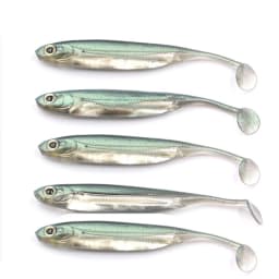 PRO BEROS 5Pcs Soft Fishing Lure Silicone Bait 6g/10g Shad Wobbler Craft Rubber Fish Swimbait For Bass Perc Pike Zander