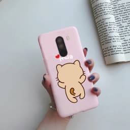 For xiaomi Pocophone F1 Case Poco F1 Cute Cat Cartoon Cover Silicone Soft TPU Phone Case For xiaomi Pocophone F1 Global F 1 Case