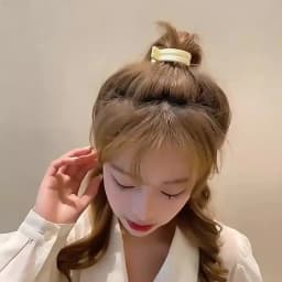 Round Hair Clip Grab High Ponytail Fixed Artifact Claw Hairpin Women Back Head Frosted Hairpin Anti-sagging Hair Style Claw Clip