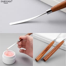 Spatula Stick Stainless Steel Nail Art Stirring Rod Cream Foundation Mixing Tool Makeup Accessories