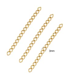 50Pcs Stainless Steel 2 Inch Extension Chain Bracelet Extended Chains Tail Extender for DIY Jewelry Making Necklaces Bracelets