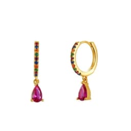 Women's Fashion Tiny Hoop Earrings Shiny Crystal Colorful Zirconia Copper Round Circle Female Trendy Ear Accessory Jewelry Gifts