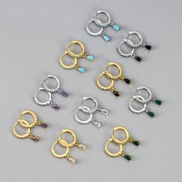 Women's Fashion Tiny Hoop Earrings Shiny Crystal Colorful Zirconia Copper Round Circle Female Trendy Ear Accessory Jewelry Gifts