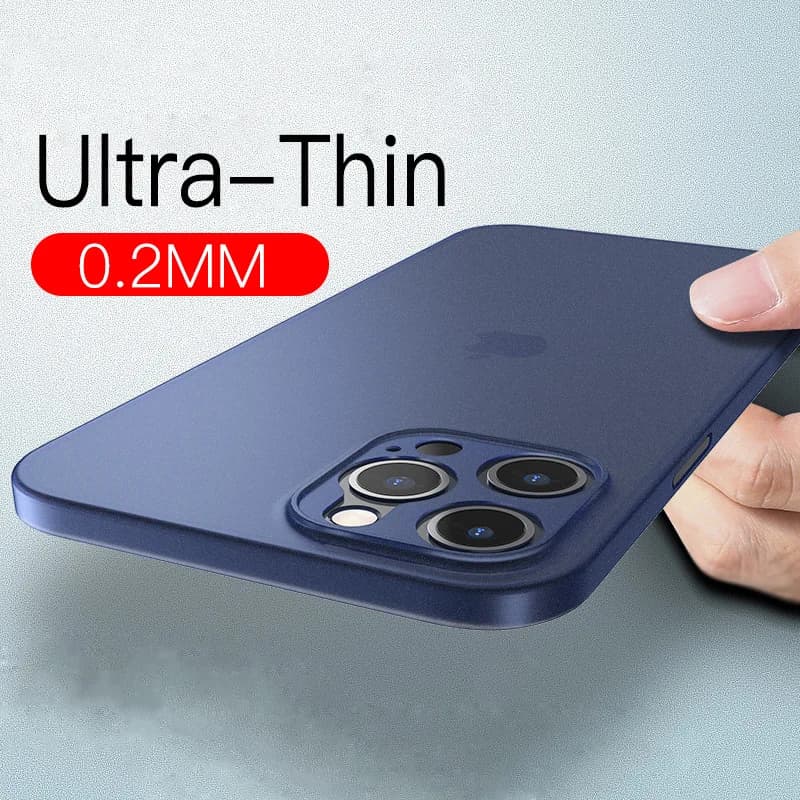 Ultra Thin Matte Phone Case For Apple iphone 11 12 13 14 15 Pro Max 13mini 15 Plus Feathered Fine Hole Eye Protection Cover Case