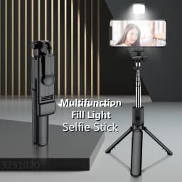 FGCLSY Bluetooth Wireless Selfie Tripod with Fill Light 360 Degree Rotation Remote Shutter Is Suitable for Travel Shooting