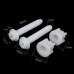 2pcs Toilet Seat Hinge Bolts Screw Fixing Fitting Kit Bathroom Toilet Seat Repair Screws Accessories Tools