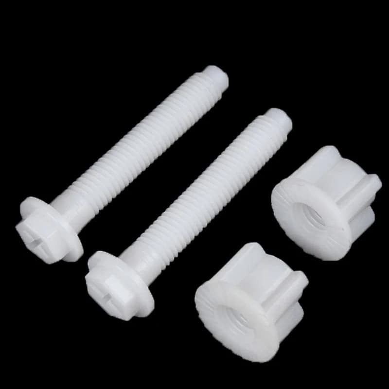 2pcs Toilet Seat Hinge Bolts Screw Fixing Fitting Kit Bathroom Toilet Seat Repair Screws Accessories Tools