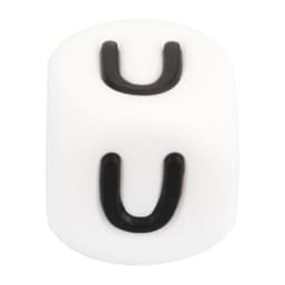 LOFCA 40pcs Alphabet Silicone Letter Beads 12mm Teething Beads Food Grade Teether English Letters Baby Nursing for Teething
