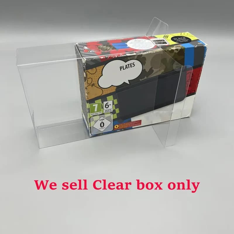 Transparent Clear box European version for New 3DS Game controller collection storage protective box