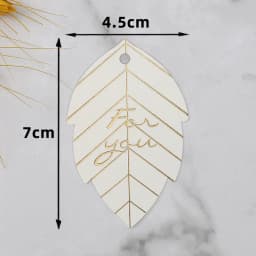 50pcs Stamping Thank You Paper Card Tags Jewelry Packaging