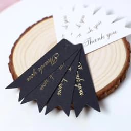 50pcs Stamping Thank You Paper Card Tags Jewelry Packaging