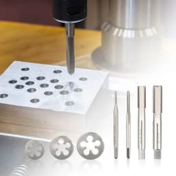  M1-M9 Right Hand Thread Tap and Die Set Metric Plug Tap Die HSS Machine Threading Tool Screw Thread Tap Drill Die Set 2pcs 