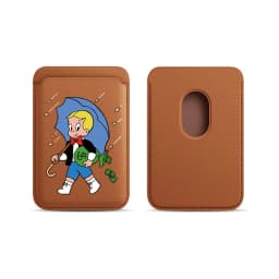 Upgrade Magnetic White PU Leather Wallet Case For MagSafe iPhone13 14 12 11 Luxury Dollar MonopolyS Card Bag Holder Cover Off