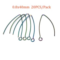 20-30Pcs Stainless Steel Hypoallergenic Earrings Hooks Findings Black Plated Ear Wire Hooks For DIY Jewelry Making Supplier