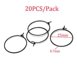 20-30Pcs Stainless Steel Hypoallergenic Earrings Hooks Findings Black Plated Ear Wire Hooks For DIY Jewelry Making Supplier