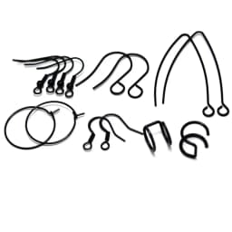 20-30Pcs Stainless Steel Hypoallergenic Earrings Hooks Findings Black Plated Ear Wire Hooks For DIY Jewelry Making Supplier