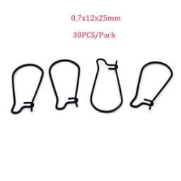 20-30Pcs Stainless Steel Hypoallergenic Earrings Hooks Findings Black Plated Ear Wire Hooks For DIY Jewelry Making Supplier