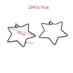 20-30Pcs Stainless Steel Hypoallergenic Earrings Hooks Findings Black Plated Ear Wire Hooks For DIY Jewelry Making Supplier