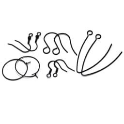 20-30Pcs Stainless Steel Hypoallergenic Earrings Hooks Findings Black Plated Ear Wire Hooks For DIY Jewelry Making Supplier