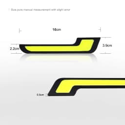 NLpearl 1 Pair 12V COB DRL LED Daytime Running Light for Car Offroad SUV Auto LED External Driving Fog Lamp Car Light Assembly