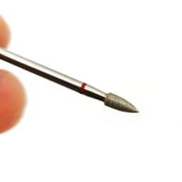 HYTOOS 10pcs/pack Cone Diamond Cuticle Bit 3*6mm Nail Drill Bits Manicure Drills Nails Accessories Tools