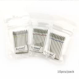HYTOOS 10pcs/pack Cone Diamond Cuticle Bit 3*6mm Nail Drill Bits Manicure Drills Nails Accessories Tools