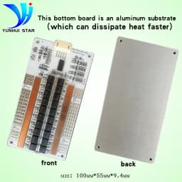 YUNHUI STAR bms 4S 12V 60A Lithium Battery Protection Board with Automatic Balancing Function and use aluminum substrate