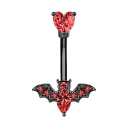 1PC Crystal Belly Button Ring Bat Fox Navel Piercing Heart Devil Belly Ring Snake Belly Button Piercing Ombligo Lot Body Jewelry