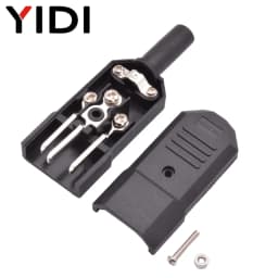 5/10pcs IEC 320 AC Power Connector C13 C14 Rewireable 10A 250V Black Electrical 3 Pin Female Male Straight Cable Plug Socket