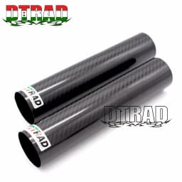 2PCS Motorcycle Accessories Front FORK WARPS Protectors Full Carbon Fiber For Universal Shock Absorbing Tube Cover Twill Gloss