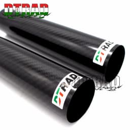 2PCS Motorcycle Accessories Front FORK WARPS Protectors Full Carbon Fiber For Universal Shock Absorbing Tube Cover Twill Gloss