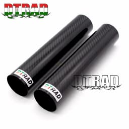 2PCS Motorcycle Accessories Front FORK WARPS Protectors Full Carbon Fiber For Universal Shock Absorbing Tube Cover Twill Gloss