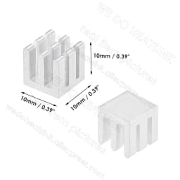 WE DO HEATSINK 10x10x10mm Without or With Thermal Pad Aluminum Heat Sink IC Memory Chip Heatsink Cooling Cooler