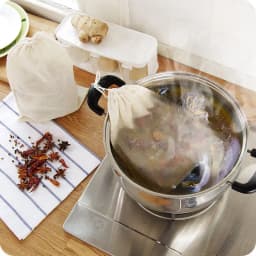 5 PC 100% Cotton Cloth Bag Spice Strainer Mesh Filter Herbal Ball Kitchen Cooking Tools Colander Bag