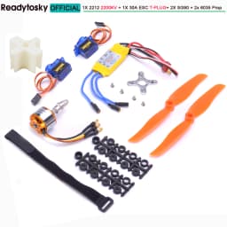 A2212 2212 1400KV 2200KV Brushless Motor 30A ESC SG90 9G Micro Servo 6inch / 8inch Propeller for RC Fixed Wing Plane Helicopter