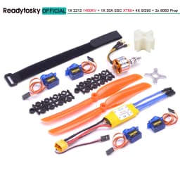 A2212 2212 1400KV 2200KV Brushless Motor 30A ESC SG90 9G Micro Servo 6inch / 8inch Propeller for RC Fixed Wing Plane Helicopter