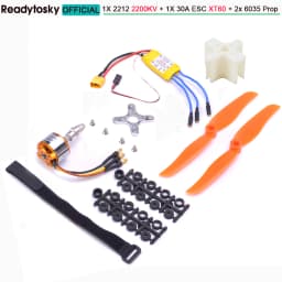 A2212 2212 1400KV 2200KV Brushless Motor 30A ESC SG90 9G Micro Servo 6inch / 8inch Propeller for RC Fixed Wing Plane Helicopter