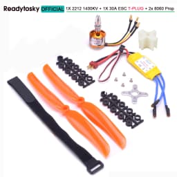 A2212 2212 1400KV 2200KV Brushless Motor 30A ESC SG90 9G Micro Servo 6inch / 8inch Propeller for RC Fixed Wing Plane Helicopter