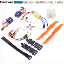 A2212 2212 1400KV 2200KV Brushless Motor 30A ESC SG90 9G Micro Servo 6inch / 8inch Propeller for RC Fixed Wing Plane Helicopter