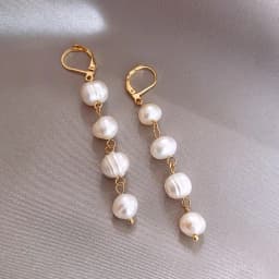 New Arrival Elegant Water Drop Natural Baroque Freshwater Pearl 14K Gold Filled Ladies Tassels Stud Earrings Jewelry For Women